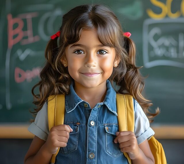 Kid in an affordable live online Spanish class for kids and teens